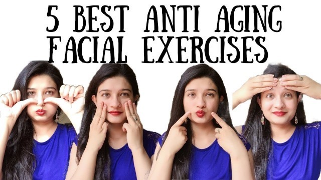 'Face exercise / Face yoga in Hindi I Face toning exercise I Face exercise to look young I AVNI'