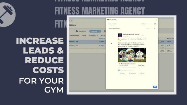 'Increase leads while reducing cost for your gym - Fitness Marketing Agency'