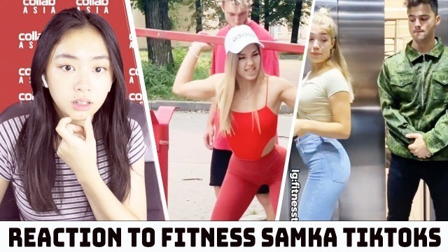 'Reaction to Super Hot and Fit Russian Girl @Fitness samka | Fitness Samka Funny Tiktok Pranks'