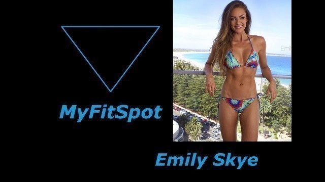 'EMILY SKYE  Fitness Model   Workout for Perfect AB & Glute and DIET PLAN 2021'