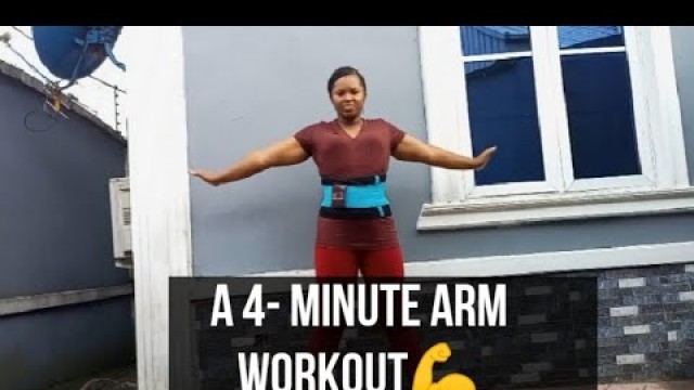 'A 4- Minute Arm Workout/ I tried Popsugar fitness arm workout #Day2 #armworkout #homeworkout'