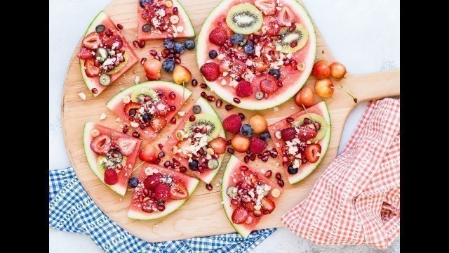 'Watermelon Pizza - Summer Picnic Recipes - Weelicious'