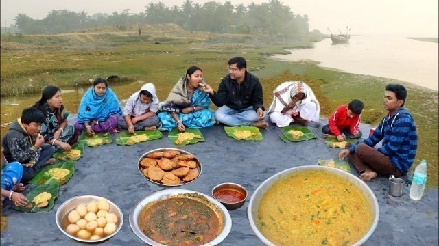 'river side winter season FAMILY PICNIC