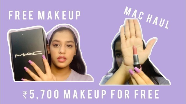 'M.A.C cosmetics haul | buy 3 get 3 free | free M.A.C makeup'