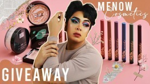 'GIVEAWAY!!! | IS IT WORTH YOUR MONEY?? | MENOW COSMETICS | PRODUCT REVIEW'