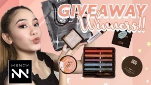 'MENOW COSMETICS GIVEAWAY WINNERS!! (sino kaya mga nanalo?) | PAULEEN ARDEMIL'