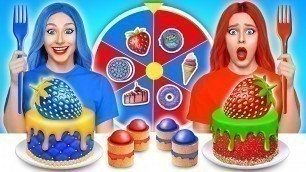 'Red Food vs Blue Food Challenge #1 | Eating Everything Only In 1 Color For 24 Hours by Multi DO Fun'