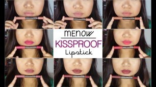 'Menow Powdery Matte Kissproof Lipstick Swatches - Morena/Tan Skintone | Patty Patricio'