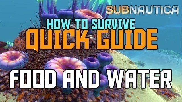 'QUICK GUIDE: OLD-PRE RELEASE Subnautica //Food and Water'