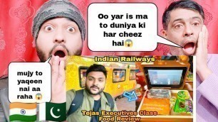 'Pakistani Reacting On Tejas Express Train Full Tour With Food Reveiw By|Pakistani Family Reactions|'