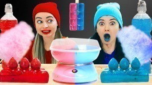 'Red Food VS Blue Food Mukbang Challenge 컬러 푸드 챌린지  (Blue Food, Jelly, Ice cream) by YumYum'