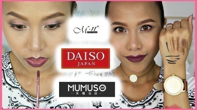 'MAGANDA BA ANG MURA? MUMUSO, DAISO, MENOW MAKEUP | rhaze'