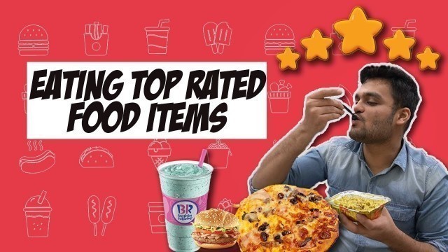 'Eating TOP RATED food Items for 24 Hours !! *Food Vlog*'