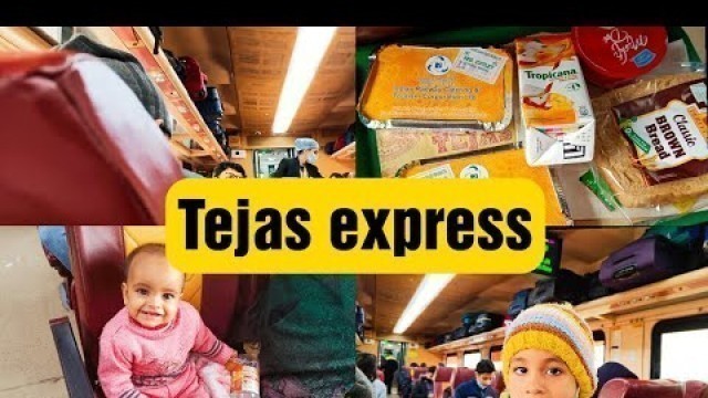 'Tejas express AC chair car experience || food catering started || Lucknow to Delhi Tejas express'