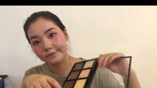 'MENOW 6 Color Concealer Palette CO01 Tutorial, Three Tyes A,B,C'