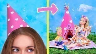 '15 Clever Barbie Hacks and Crafts / Barbie Picnic Ideas'