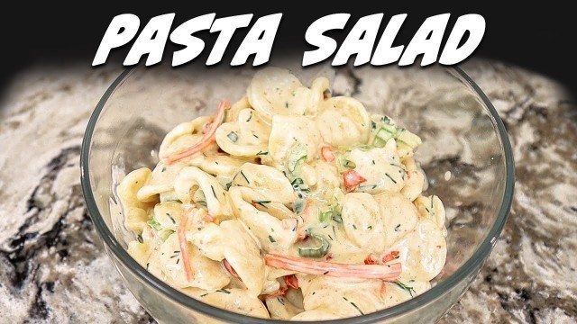 'Homemade Pasta Salad with Mayo | Picnic Food Ideas'