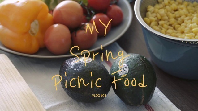 'VLOG #04 My Picnic Food, Avocado Sandwich & Cobb Salad | Honeykki 꿀키'