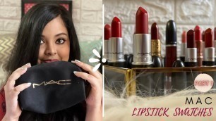 'Swatching All My MAC Lipsticks | Part 1 | @MAC Cosmetics'