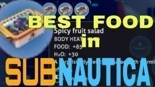 'The BEST and Most NUTRITIOUS Food in Subnautica Below Zero'