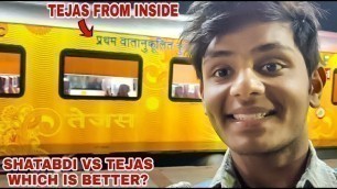 'Shatabdi Express Vs Tejas Express-India\'s First Private Train I Facilities,Price,Food I U.V Life'