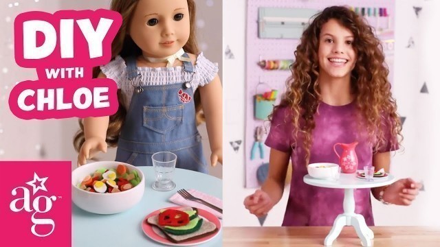 'Create a Yummy Mini Meal for your American Girl Doll! | Doll DIY | @American Girl'