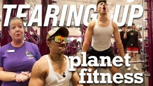 'OLYMPIC WEIGHTLIFTER TRAINS AT PLANET FITNESS'