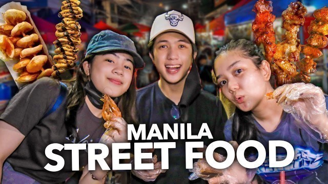 'MANILA Street FOOD Adventure!! (Ang Sarap!) | Ranz and Niana'