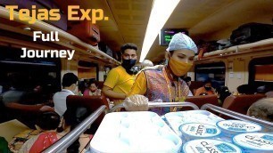 'Lucknow TEJAS Express Full Train Journey | India\'s First PRIVATE TRAIN with Lady Hostess | IRCTC'