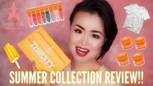 'JEFFREE STAR COSMETICS SUMMER COLLECTION REVIEW!!'