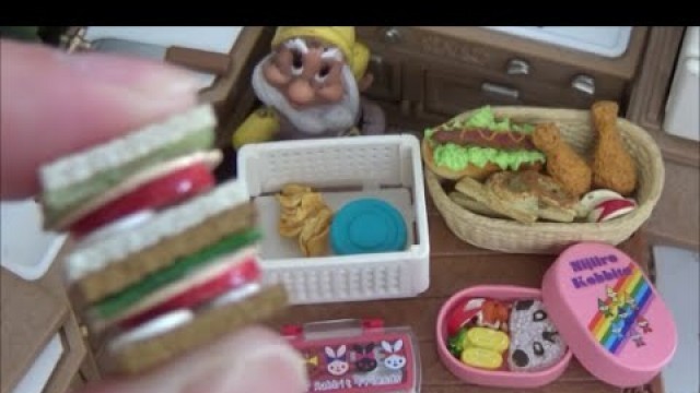 'Miniature kitchen ミニチュアキッチン❤『Picnic lunch box』RE-MENT❤cooking❤リーメント シルバニアファミリー'