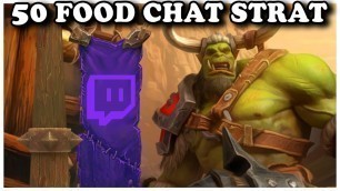 'Grubby | WC3 | The 50 Food Chat Strategy!'