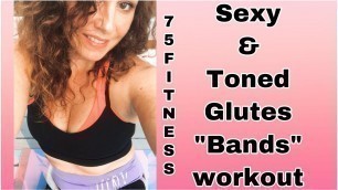 '75 Fitness Sexy & Toned Glutes series workout #4 Bands #glutes #bandgluteworkout #exercise #fitness'