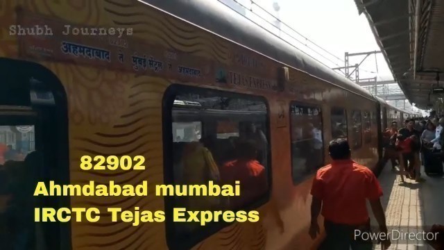 '82902 Ahmedabad-Mumbai IRCTC Tejas Express, Chair Car Full Journey | Tejas Train Vlog'