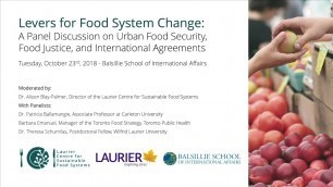 'Levers for Food Systems Change: A Panel Discussion'