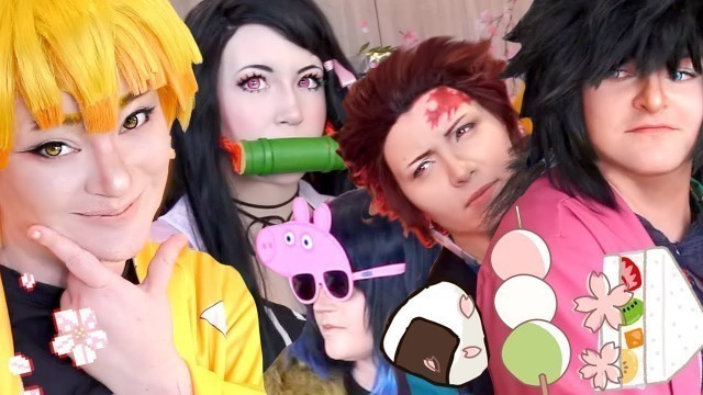 'DANGO SLAYERS {Sakura Picnic} Cosplay OUTING | Demon Slayer Cosplay'