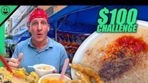 '$100 Filipino Street Food Challenge in Manila!! Is It Possible?'