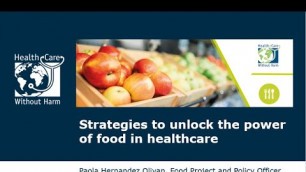 'Webinar | Strategies to unlock the power of food in healthcare'