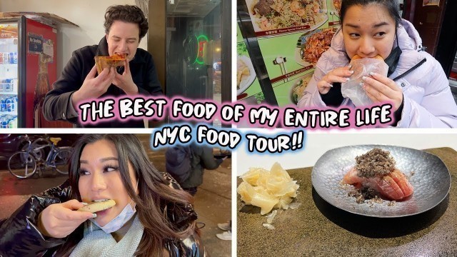 'THE BEST FOOD OF MY ENTIRE LIFE... NYC food tour vlog!!'