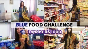 'Blue Food Only Challenge 