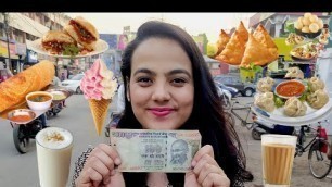 '100Rs Food Challenge | 100 Rs mei 10 street food items | Food Vlog | Jabalpur Street Food Challenge'