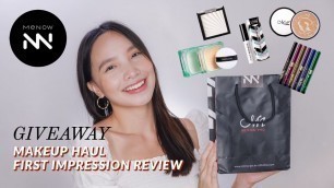 'MENOW COSMETICS (IS IT WORTH IT?!) GIVEAWAY I Makeup Haul + First Impression Review'