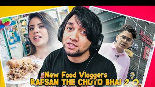 'RAFSAN THE CHOTO BHAI 2.0 | New Food Vloggers in Bangladesh | KaaloBador'