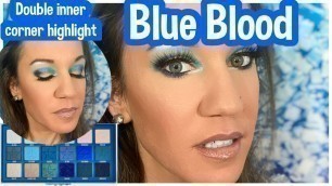 'BLUE BLOOD PALETTE EYESHADOW TUTORIAL| JEFFREE STAR COSMETICS'