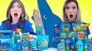 'EATING ONLY 1 COLOR OF FOOD AT WALMART FOR 24 HOURS | LAST TO STOP EATING BLUE CANDY WINS BY SWEEDEE'