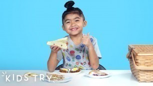 'Kids Try Picnic Food from Around the World | Kids Try | HiHo Kids'