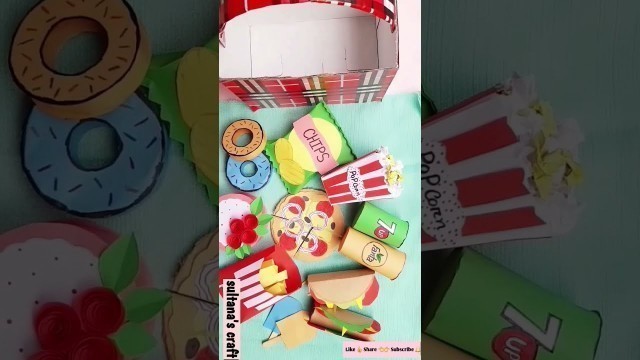 'Diy Cute Picnic Toy Set / How To Make Homemade Picnic Set / Fast-food Set / #shorts'