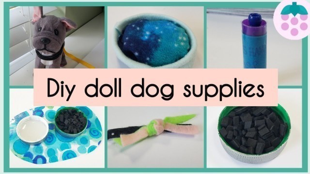 'DIY American Girl Doll Dog Supplies | How to make doll pet stuff |'