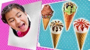 'Jannie and Lyndon Kids Selling Ice Cream Pretend Play Funny Stories about Ice Cream'