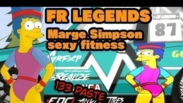 'FR Legends Marge Simpson Sexy Fitness Sticker & Skin'